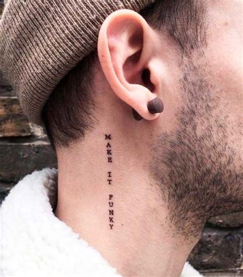 neck tattoo for boys|small neck tattoos male.